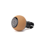 BFI BFI GS2 Heavy Weight Shift Knob - BMW Auto - Style 1 - Sand Beige Air Leather / Black Anodized GS2S-13-1SB1