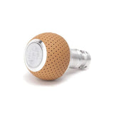 BFI BFI GS2 Heavy Weight Shift Knob - VW/Audi Auto/DSG - Sand Beige Air Leather / Machined Finish GS2DG-02-SB1