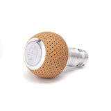BFI Heavy Weight Shift Knob GS2 Sand Beige Air Leather / Machined Finish (Threaded) by BFI GS2-SB1-182