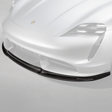 Vorsteiner Porsche Taycan Turbo/Turbo S GW9 Aero Front Spoiler Carbon Fiber PP 2X2 Glossy (2019-2024) | POV3020