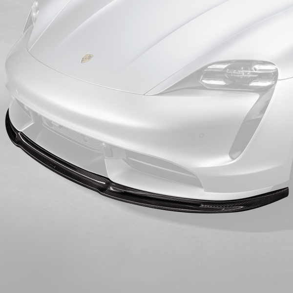 Vorsteiner Porsche Taycan Turbo/Turbo S GW9 Aero Front Spoiler Carbon Fiber PP 2X2 Glossy (2019-2024) | POV3020