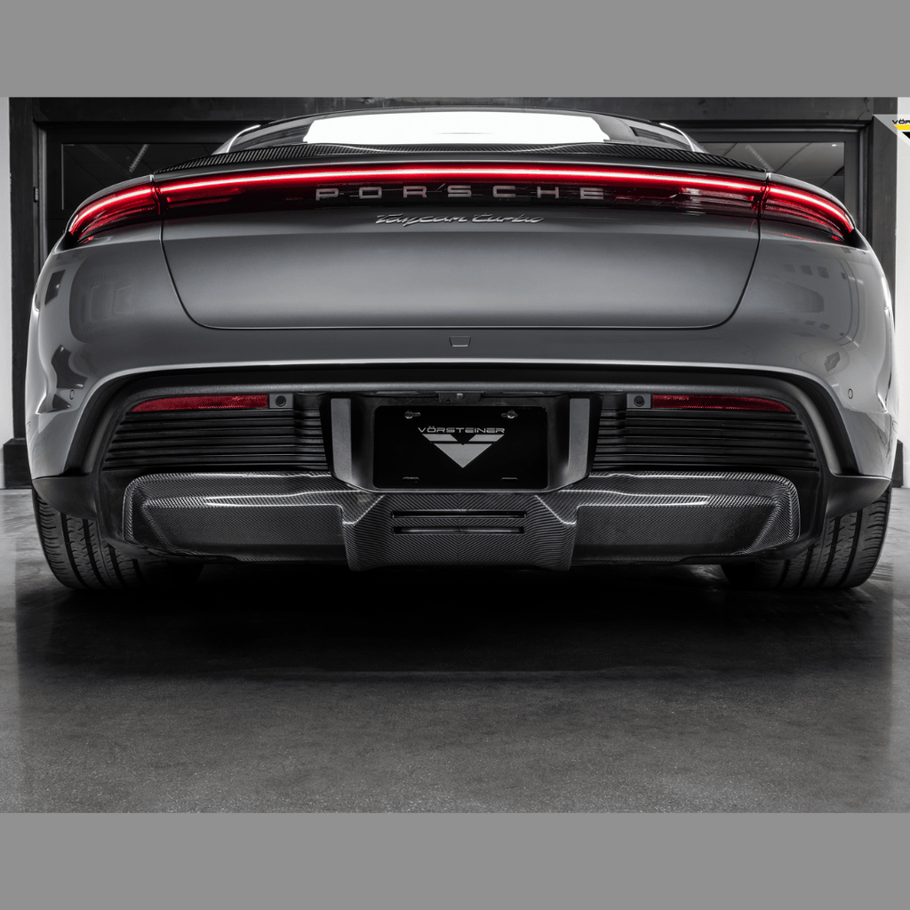 Tycan Rear Fender Vorsteiner Porsche Taycan Turbo/Turbo S GW9 Aero Rear Diffuser Carbon ...
