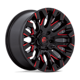 Fuel Wheels D829 Quake 18" 6x135 Gloss Black Milled Red Tint by Fuel Offroad D82918908950