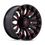 Fuel Wheels D829 Quake 20" 8x180 Gloss Black Milled Red Tint by Fuel Offroad D82920901850