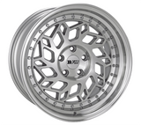 F1R F1R R32 18" 5x114.3 Machine Silver w/ Polish Lip
