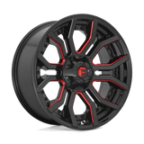 Fuel Wheels D712 Rage 22" 8x165.1 Gloss Black Red Tinted Clear by Fuel Offroad D71222008247