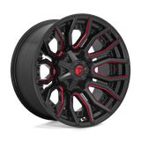 Fuel Wheels D712 Rage 20" 8x180 Gloss Black Red Tinted Clear by Fuel Offroad D71220001847