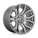 Fuel Wheels D713 Rage Platinum 20" 6x135/6x139.7 Brushed Gun Metal Tinted Clear by Fuel Offroad D71320009847