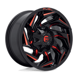 Fuel Wheels D755 Reaction 22" 6x135/6x139.7 Gloss Black Milled With Red Tint by Fuel Offroad D75522009847