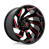 Fuel Wheels D755 Reaction 24" 8x170 Gloss Black Milled With Red Tint by Fuel Offroad D75524201747
