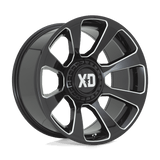 XD Wheels XD854 Reactor 20" 5x127/5x139.7 Gloss Black Milled by XD Wheels XD85421035318N