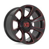 XD Wheels XD854 Reactor 20" 5x127/5x139.7 Gloss Black Milled With Red Tint by XD Wheels XD85421035918N