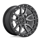 Fuel Wheels D680 Rebel 17" 5x127 Matte Gun Metal Black Bead Ring by Fuel Offroad D68017907545