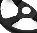 Renown Renown 130R Dark Black Perforated Leather Black Stitching  Steering Wheel 130RDP