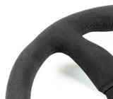 Renown Renown 130R Dark Black Alcantara Suede Black Stitching  Steering Wheel 130RDS