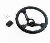 Renown Chicane Motorsport Black Perforated Leather Tricolor Stitching  Steering Wheel