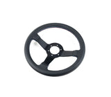 Renown Time Trial Motorsport Black Perforated Leather TriColor Stitching  Steering Wheel