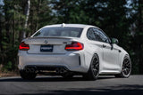 MBRP MBRP 18-22 BMW M2 Competition 3.0L T304 SS 3in Resonator-Back Exhaust Quad Rear w/ Carbon Fiber Tips S45023CF