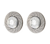 SHW Performance SHW Performance Rear Cross-Drilled Lightweight Brake Rotor Kit (400x36) - BMW / F1X / M5 / M6 BRL48171-BRR48181
