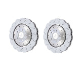 SHW Performance SHW Performance Rear Drilled-Dimpled Lightweight Wavy Brake Rotor Kit (356x32) - Audi R8 5.2L (Excl Ceramic Brakes) (14-20) ARX48211-QTY2