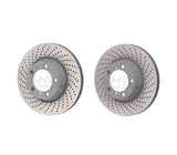 SHW Performance SHW Performance Front Drilled-Dimpled MB Brake Rotor Kit (330x34) - Porsche / 996 / 997 / 911 / 3.6L / 3.8L PFL30922-PFR31022