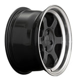 9six9 15x8 et20 / 4x100 /  cb73.1 9six9 SIX-1 Deep 15" 4x100 Carbon Grey / Machined Lip 9001D-1580-20-400-DGRML
