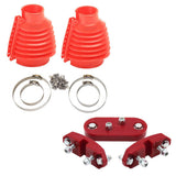 SPA Performance Red Rear Swing Axle Boots (Pair) w/ Urethane Transmission Mount Kit - VW / Bug / Beetle / Buggy / Baja by SPA Performance CMBSMCRDW020117