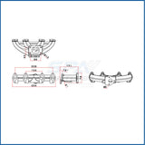 SPA Performance Turbo Manifold w/ 55 Degree L Fitting Wastegate Mount - VW / Mk4 / 2.0 T3 Turbo by SPA Performance CMBTMWT3L55