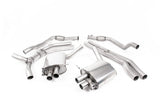 Milltek Cat Back Road+ Exhaust (Cerakote Black Oval Trims) - Audi / B9  / RS5 | SSXAU1008