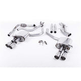 Milltek 2.5" Valved Non-Resonated Cat Back Exhaust - Audi B9 S4 | S5 | 3.0T