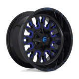 Fuel Wheels D645 Stroke 17" 5x114.3/5x127 Gloss Black Blue Tinted Clear by Fuel Offroad D64517902645