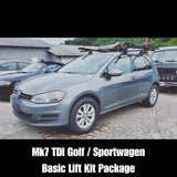 B2BFAB VW Golf | Sportwagen TDI Mk7 2015 Basic Lift Kit Package by B2B Fabrication GOLFTDILKPB