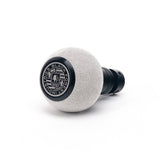 BFI Heavy Weight Shift Knob - GS2 - Silver Gray Alcantara - Black Anodized - VW / Audi by BFI GS2SU-01-4978