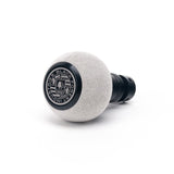 BFI GS2 Heavy Weight Shift Knob - Silver Gray Alcantara - Black Anodized (BMW Fitment) by BFI GS2SU-11-4978