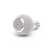 BFI Heavy Weight Shift Knob - GS2 / DSG - Silver Gray Alcantara - Machined Finish - VW / Audi