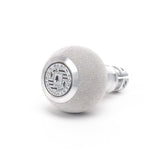 BFI GS2 Heavy Weight Shift Knob - Silver Gray Alcantara - Machined Finish (BMW Fitment) by BFI GS2U-11-4978