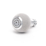 BFI Heavy Weight Shift Knob GS2 Silver Gray Alcantara / Machined Finish (Threaded) by BFI GS2U-4978-182