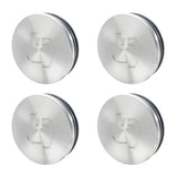 Titan 7 58mm Flat Center Cap Set of 4 (Brushed Clear) by Titan 7 TACC58BC4P