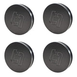 Titan 7 58mm Flat Center Cap Set of 4 (Hybrid Dark Machine)