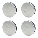 Titan 7 58mm Flat Center Cap Set of 4 (Heritage Silver) by Titan 7 TACC58FHS4P