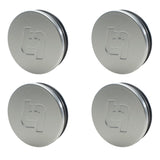 Titan 7 58mm Flat Center Cap Set of 4 (Iridium Silver) by Titan 7 TACC58FIS4P