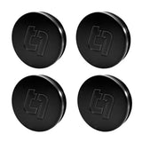 Titan 7 58mm Flat Center Cap Set of 4 (Machine Black) by Titan 7 TACC58FMB4P