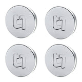 Titan 7 58mm Flat Center Cap Set of 4 (Polished Clear) by Titan 7 TACC58FPC4P