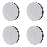 Titan 7 58mm Flat Center Cap Set of 4 (Speedline White) by Titan 7 TACC58FSW4P