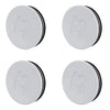 Titan 7 58mm Flat Center Cap Set of 4 (Speedline White)