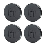 Titan 7 58mm Flat Center Cap Set of 4 (Wicked Black)