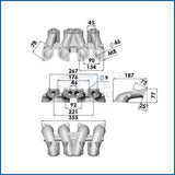VW MKI MKII GTI 1.8L 2.0L 8v SOHC dual downdraft intake manifold by SPA Performance TIN2001