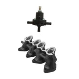 VW MKI MKII GTI 1.8L 2.0L 8v SOHC dual sidedraft intake manifold - Black + 0-30 PSI Fuel pressure regulator by SPA Performance CMBTIN2002B01X