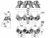 VW MKI MKII GTI 1.8L 2.0L 8v SOHC dual sidedraft intake manifold by SPA Performance TIN2002