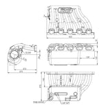 VW Jetta / Golf MK5 2.5L 5 cylinder 20V 07K T3 top mount turbo manifold + Intake manifold by SPA Performance CMBTINW11TMW23